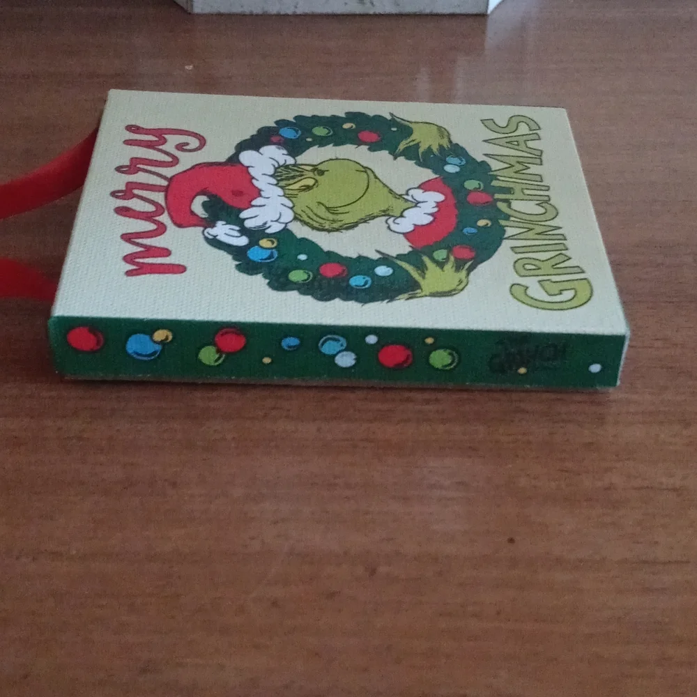 Grinch Light Up Canvas Ornament